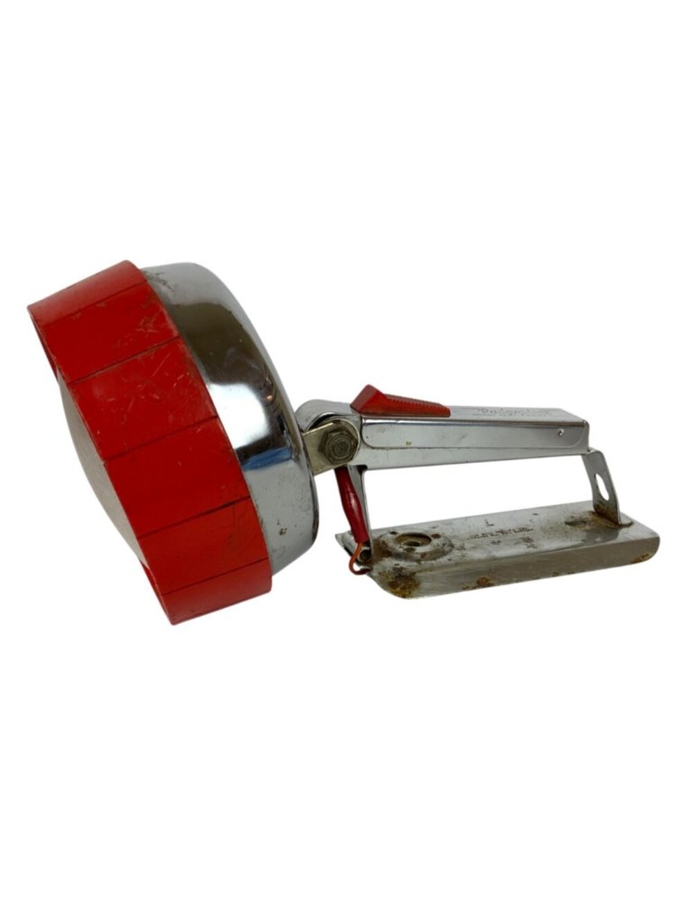 Vintage Radar Lite By Burgess Spotlight With Red & Chrome Finish USA Made